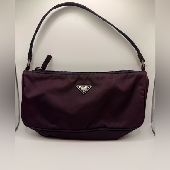 Prada Handbags - Prada Purple Nylon Tassuto Bag